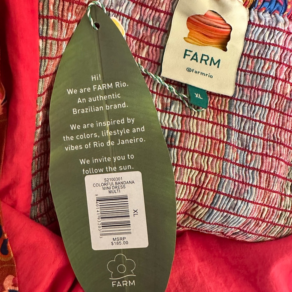 FARM RIO colorful bandana mini dress - Picture 8 of 8
